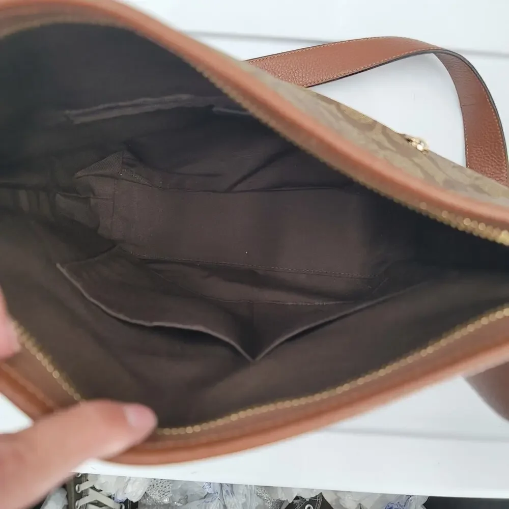 Coach Factory Val Duffle‎ Bag In Signature Canvas Shoulder Bag